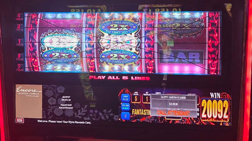 A guest won $20,000.