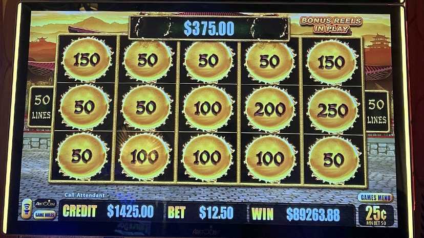 A guest won $89,263.