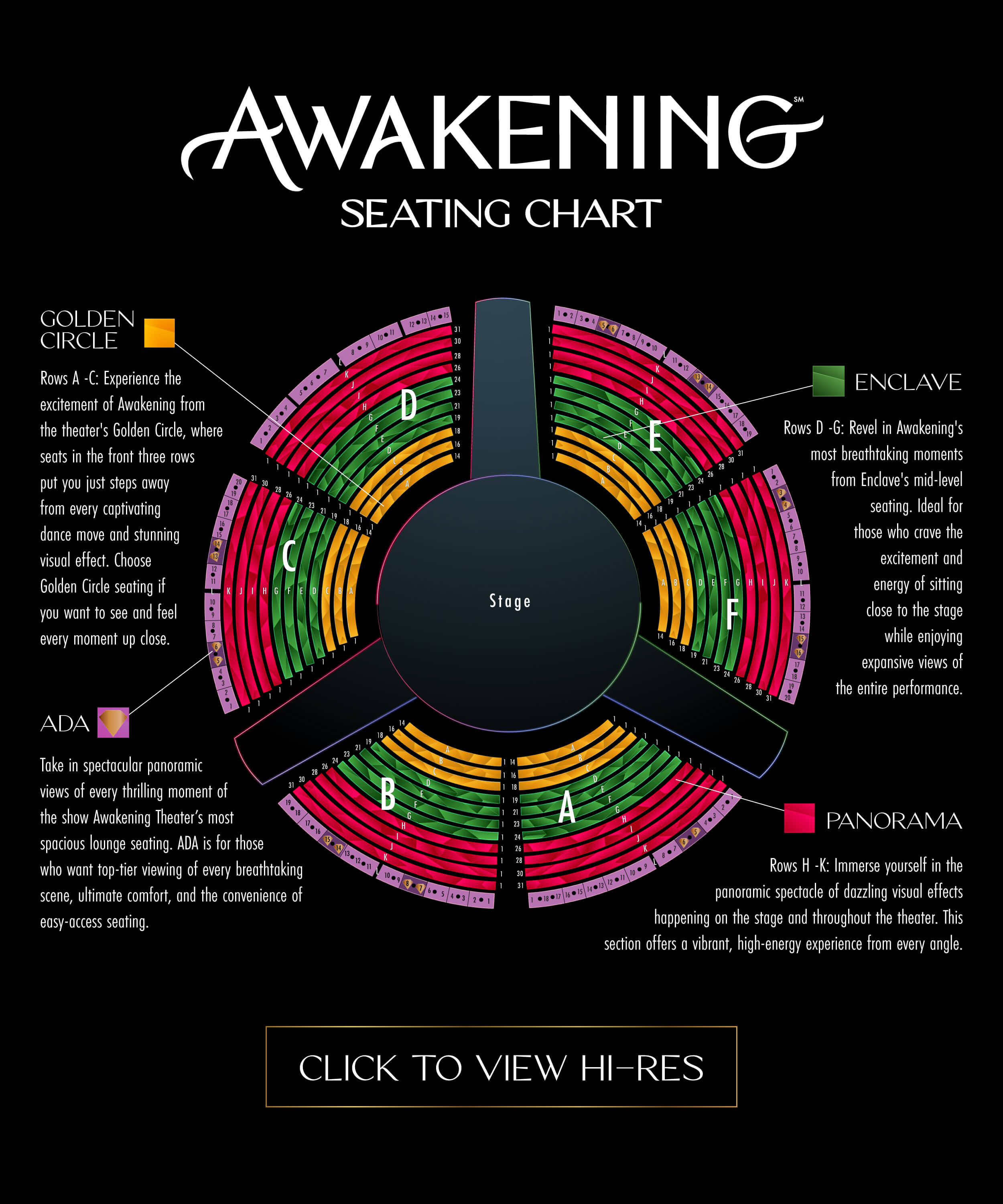 Awakening Seating Map