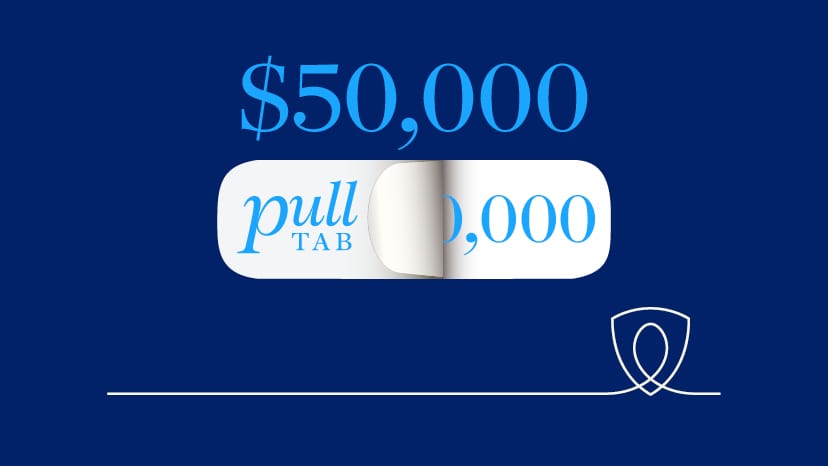 $50,000 Pull Tab