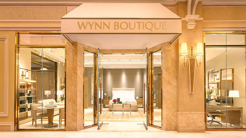The exterior of Wynn Boutique at Encore Boston Harbor