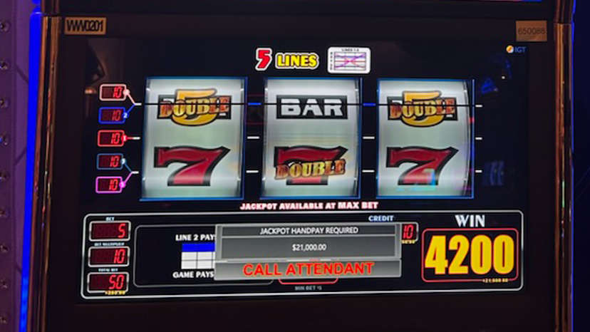 A guest won $21,000