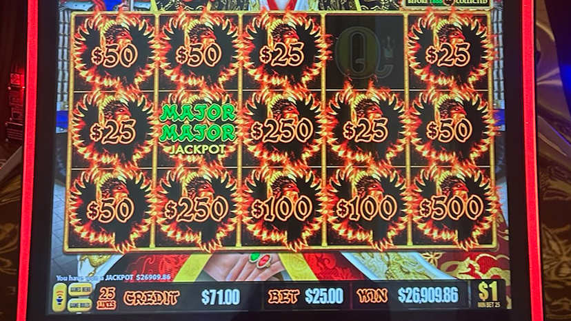 A guest won $26,909