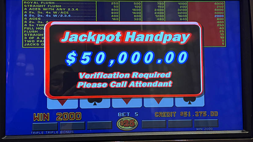 A guest won $50,000