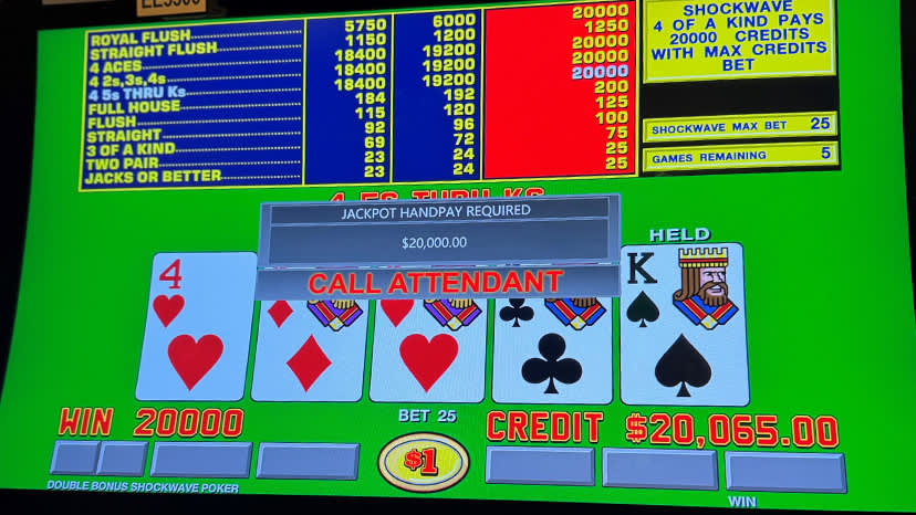 A guest won $20,000.