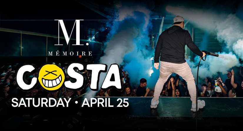 Costa performs at Memoire on April 25