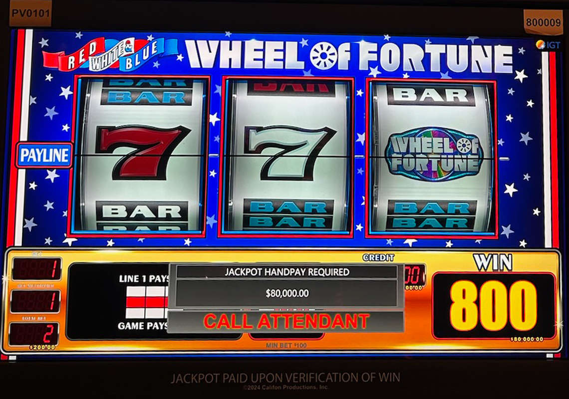 A guest won $80,000