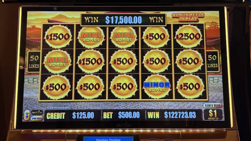 A guest won $122,723