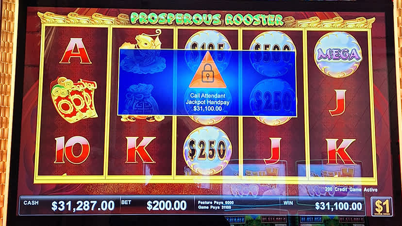 A guest won $31,100.