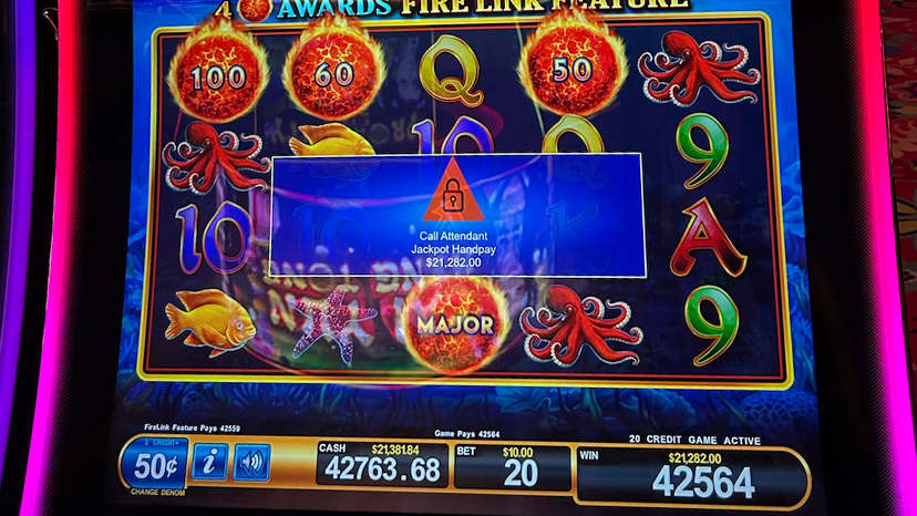 A guest won $21,282.