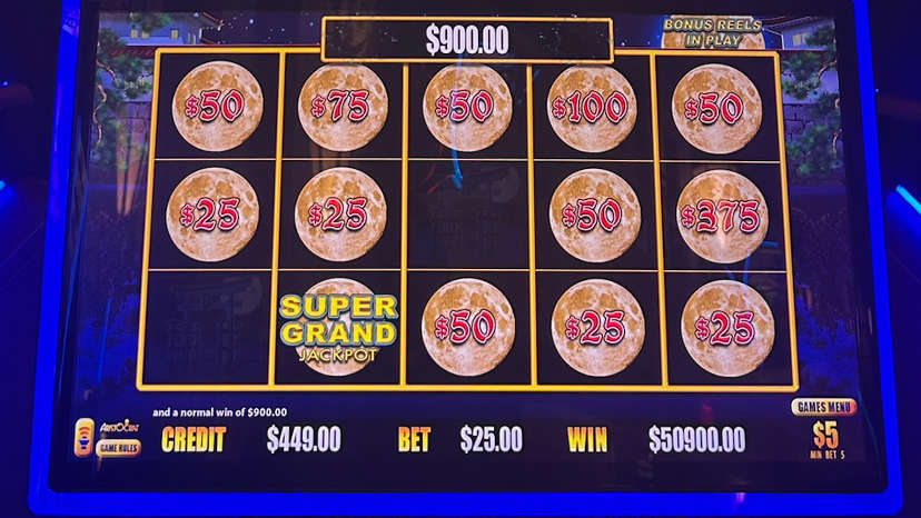 A guest won $50,900.