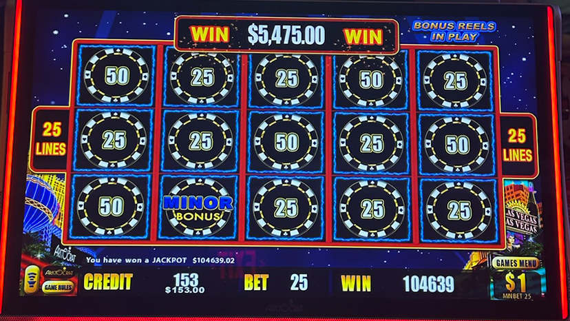 A guest won $104,639