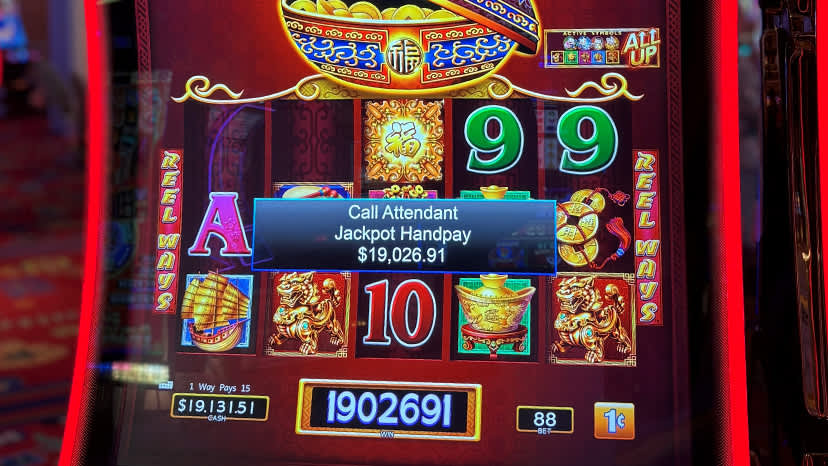 A guest won $19,026 playing video poker