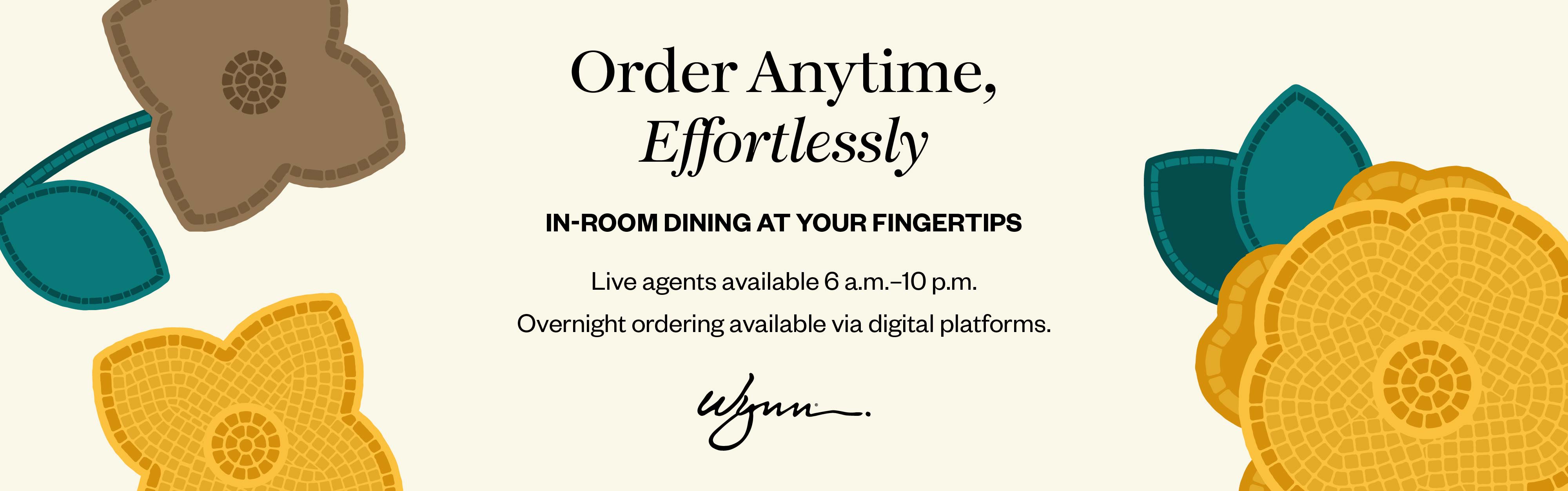 In Room Dining Service Desktop