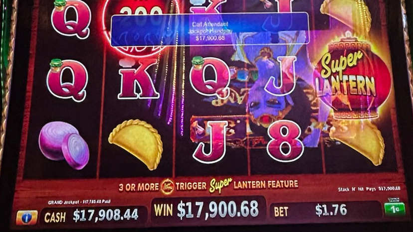 A guest won $17,900.