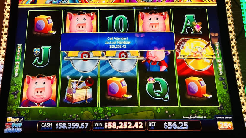 A guest won $58,252.