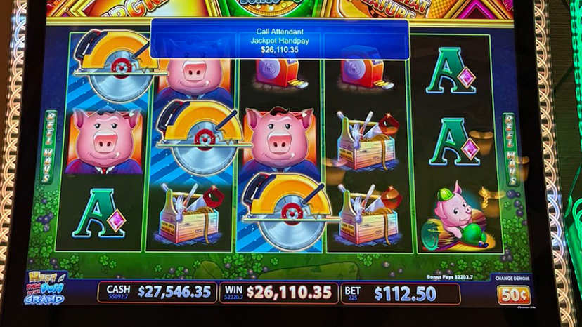 A guest won $26,110.