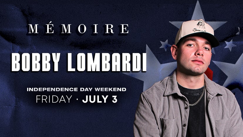 Bobby Lombardi performs at Memoire on July 3