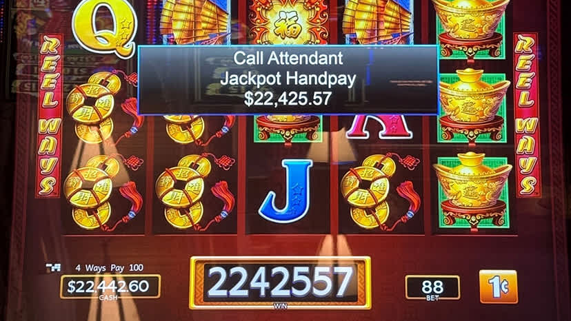 A guest won $22,425.