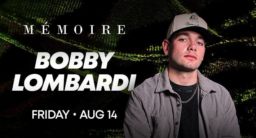 Bobby Lombardi performs at Memoire on August 14