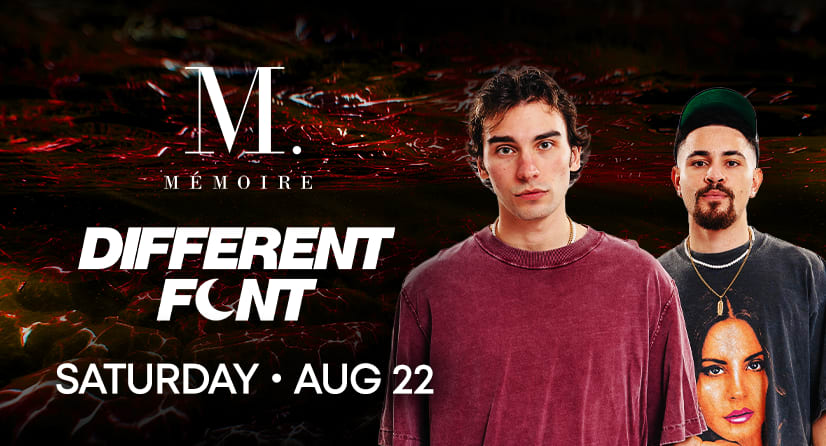 Different Font performs at Memoire on August 22