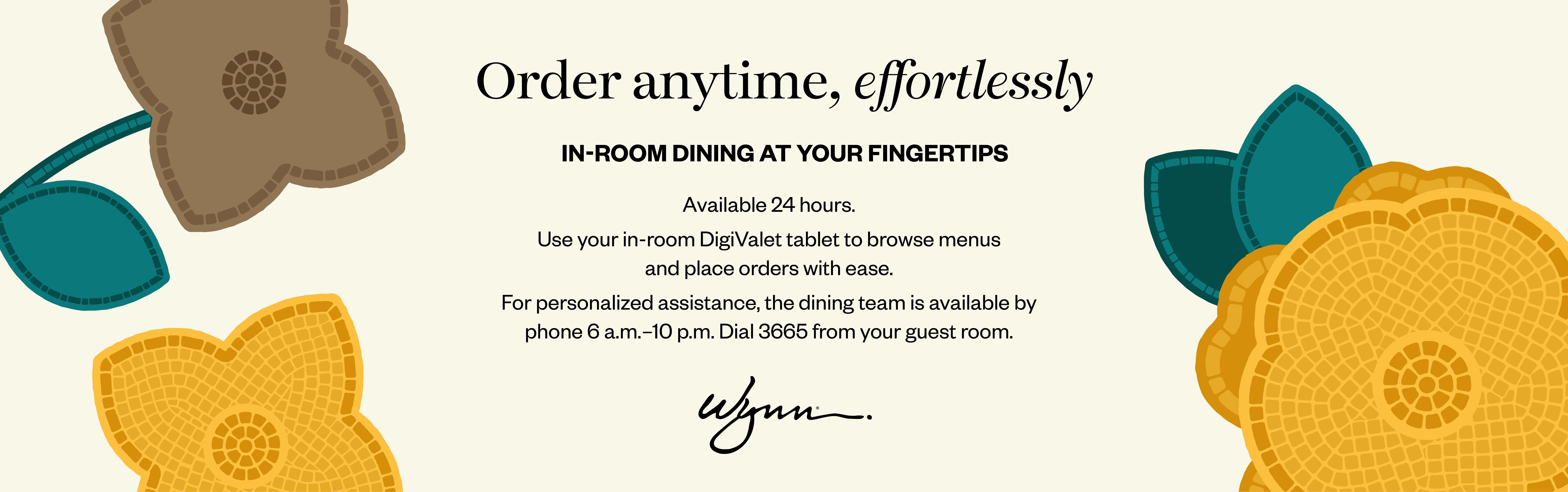 In Room Dining Service Desktop
