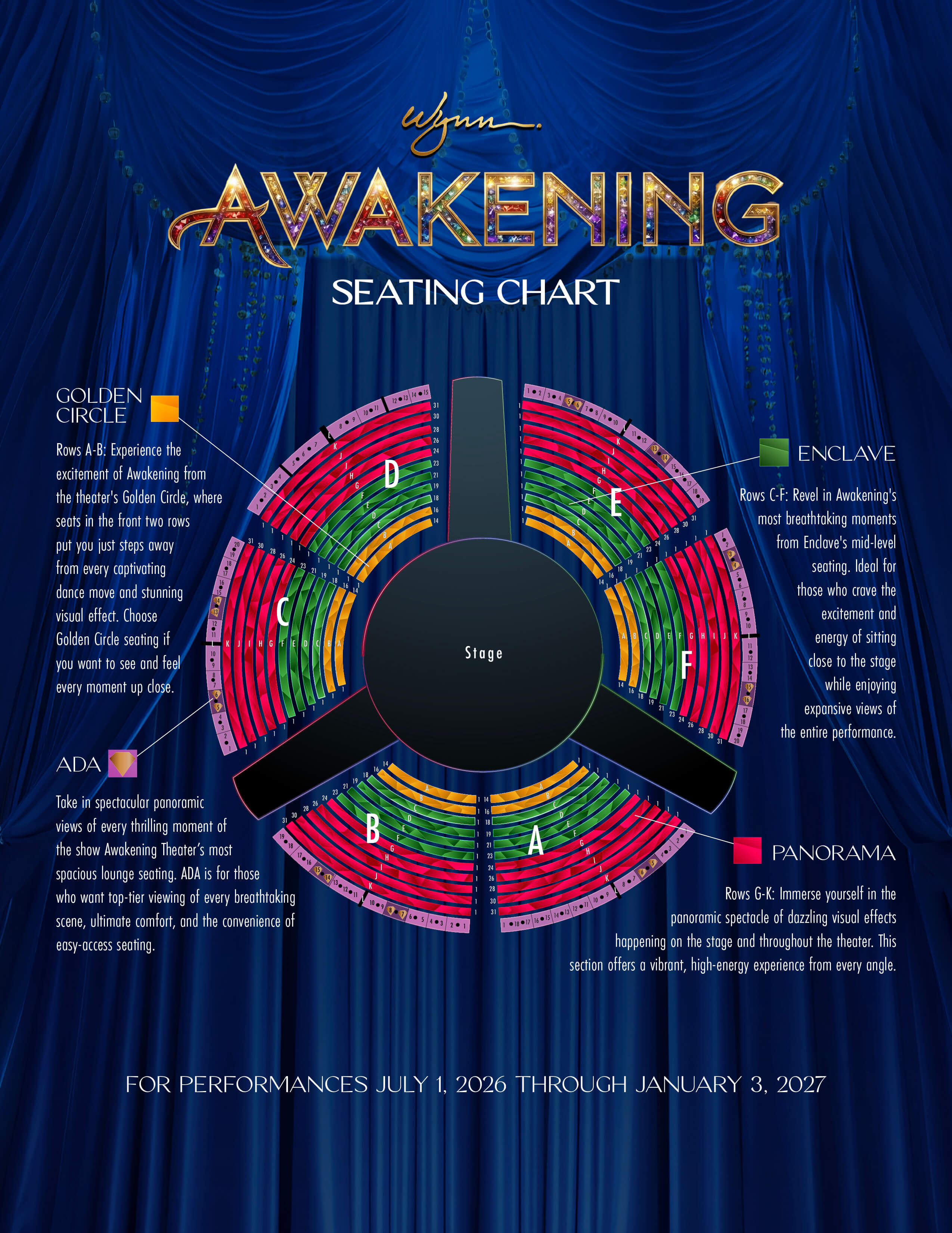 Awakening Seating Map