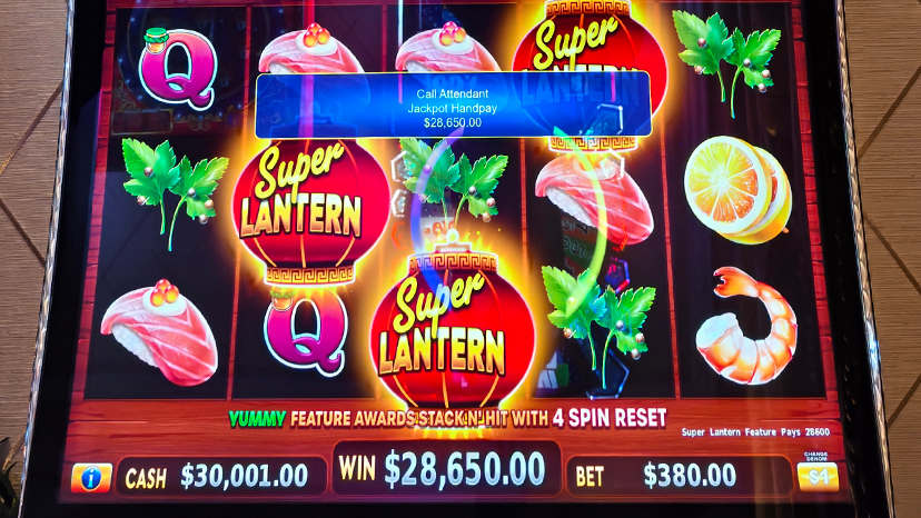 Jackpot winner on July 31: $28,650