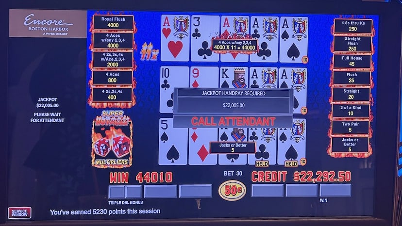 Jackpot winner on August 7: $22,005