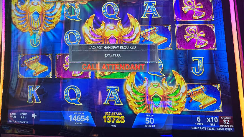Jackpot winner on August 8: $27,457