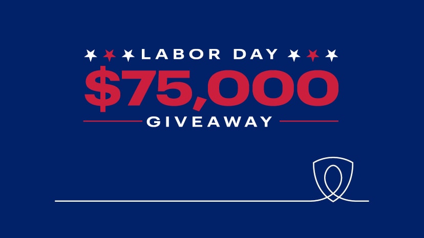 $75,000 Labor Day Giveaway