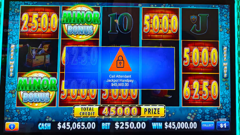 Jackpot winner on August 15: $45,000