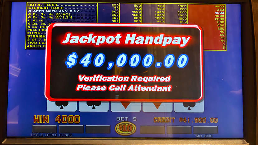 Jackpot winner on August 27: $40,000