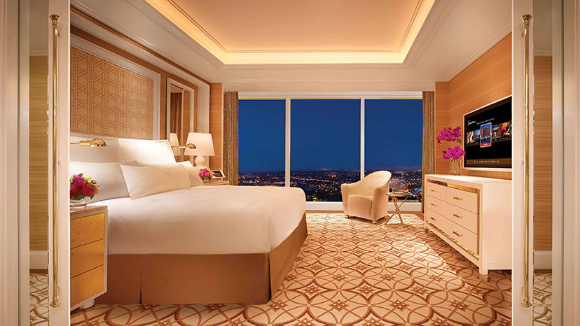 Signature suite hotel room at Encore Boston Harbor