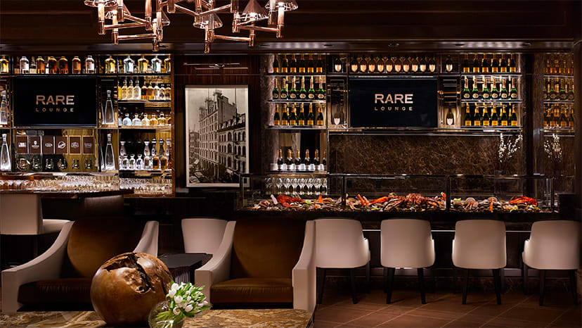 The interior of Rare Lounge