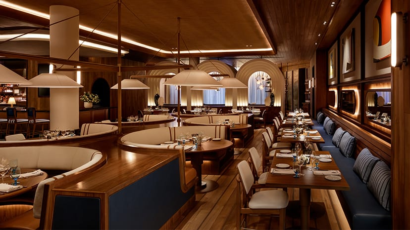 The interior of Seamark Seafood & Cocktails