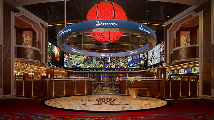 The interior of The Sportsbook