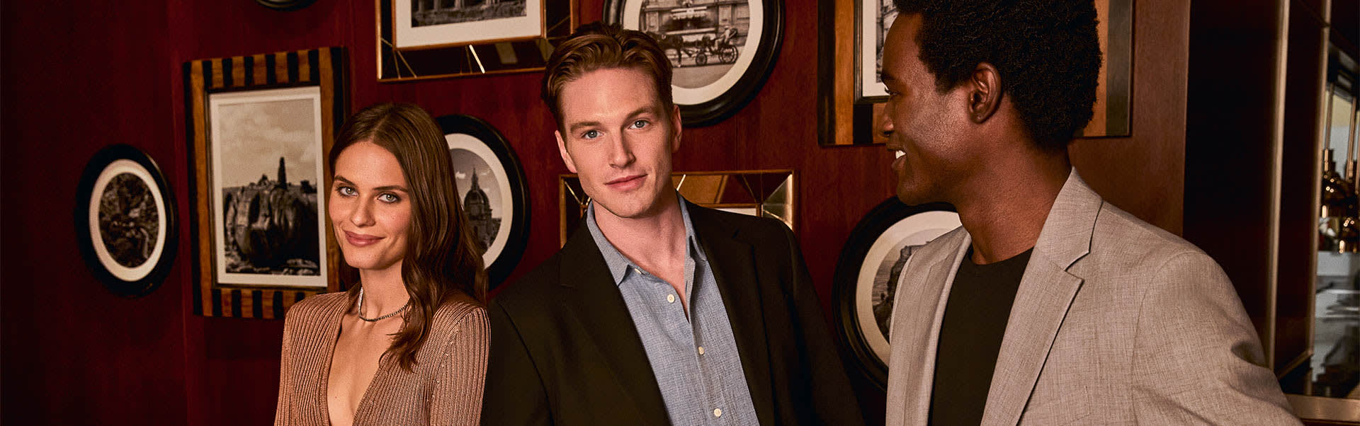 Group of friends at bar