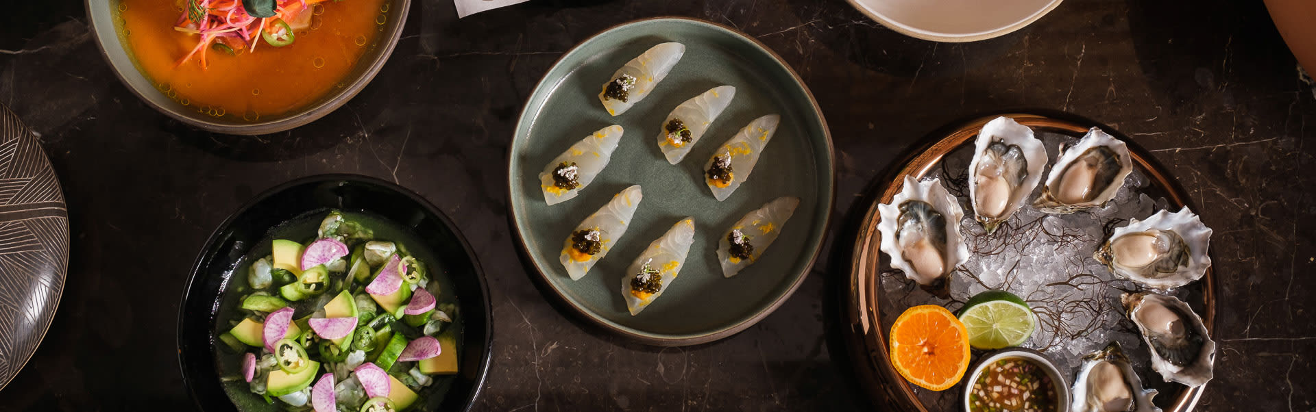 Casa Playa Dinner Menu - Crudo