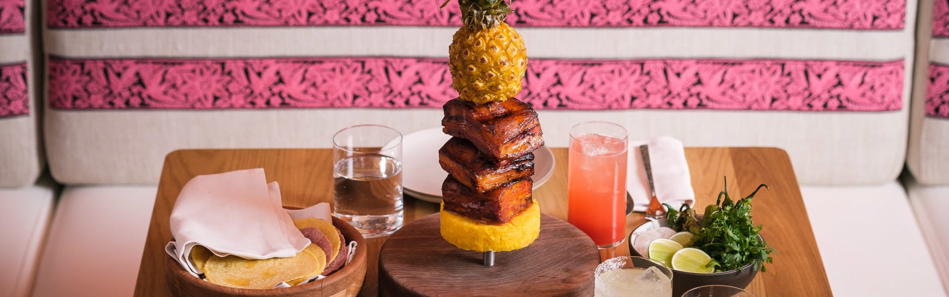 Casa Playa Dinner Menu - Pork Belly Al Pastor