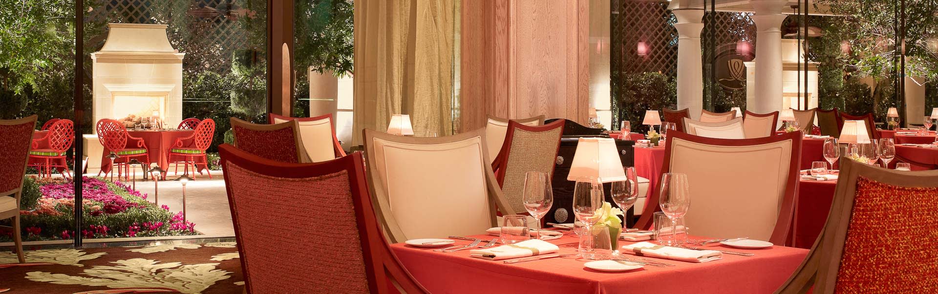 Sinatra Dining Room to Patio