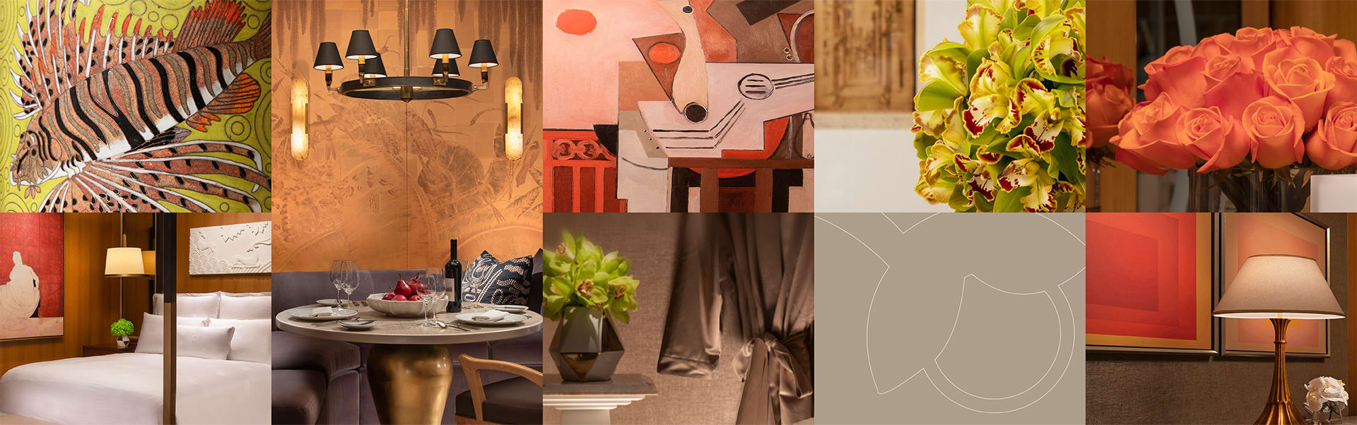 Wynn Las Vegas hotel room collage