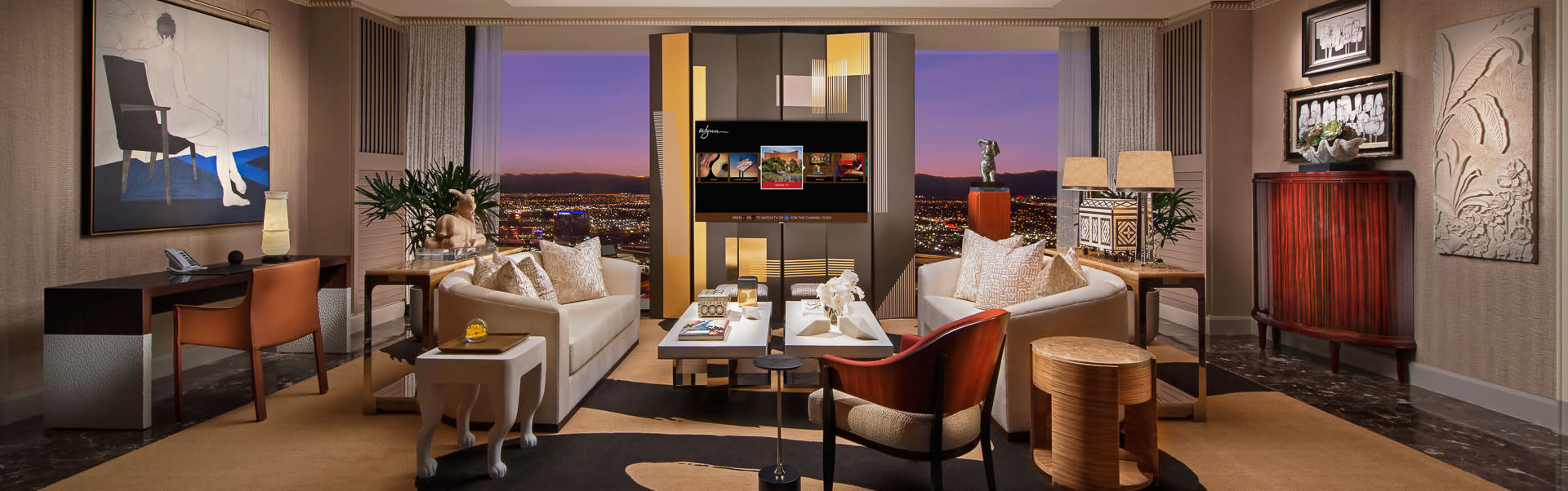 atributo Bailarín cura Wynn Tower Suite Salon | Luxury Hotel Suites | Wynn Las Vegas