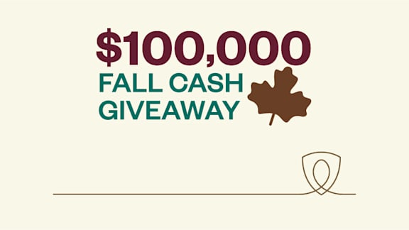 $100,000 Fall Cash Giveaway