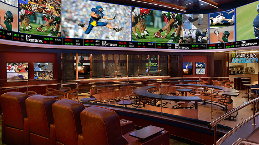 The interior of The Sportsbook