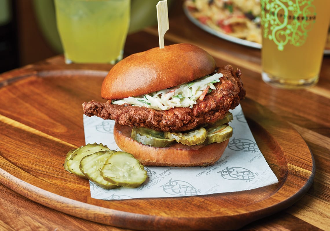 The Chicken Sandwich at Night Shift Brewing Kitchen and Tap