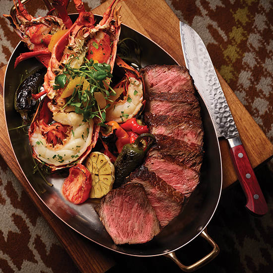 Surf and Turf at Rare Steakhouse