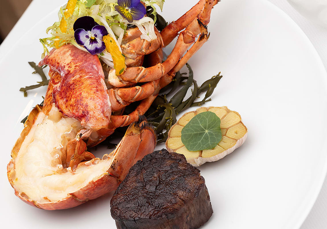 Surf and Turf at Rare Steakhouse