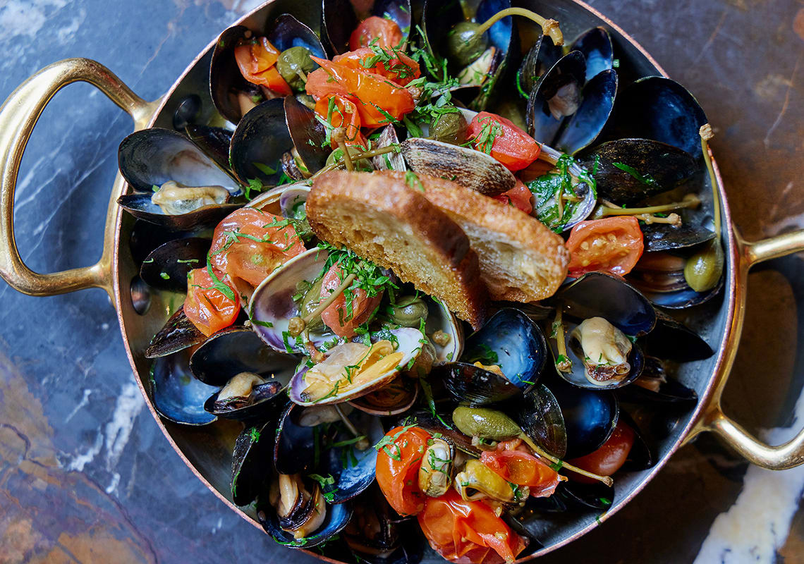 Sauteed Mussels and Clams