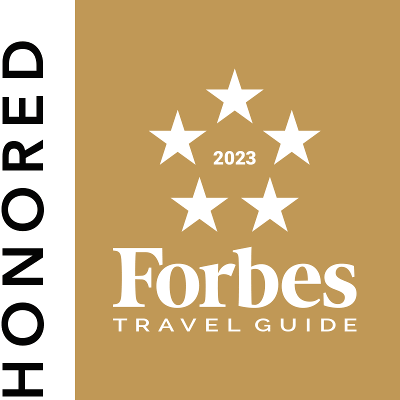 Honored with five stars from Forbes 2023 Travel Guide